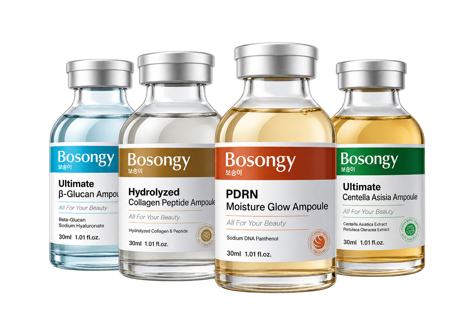 BOSONGY Ampoule Collection · 4 Formulas