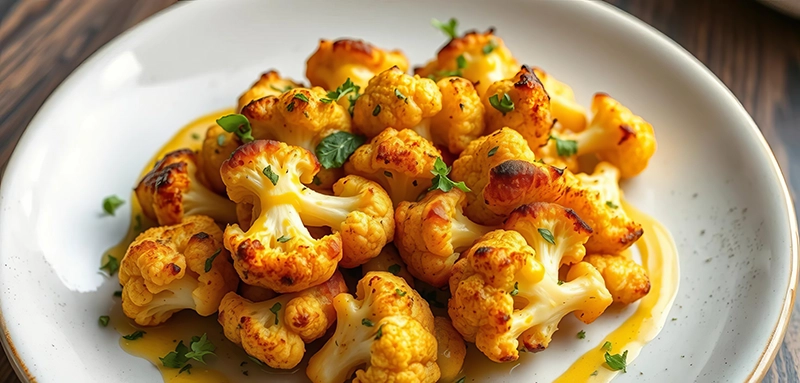 Pieczony kalafior z Musztardą Chrzanową Konik