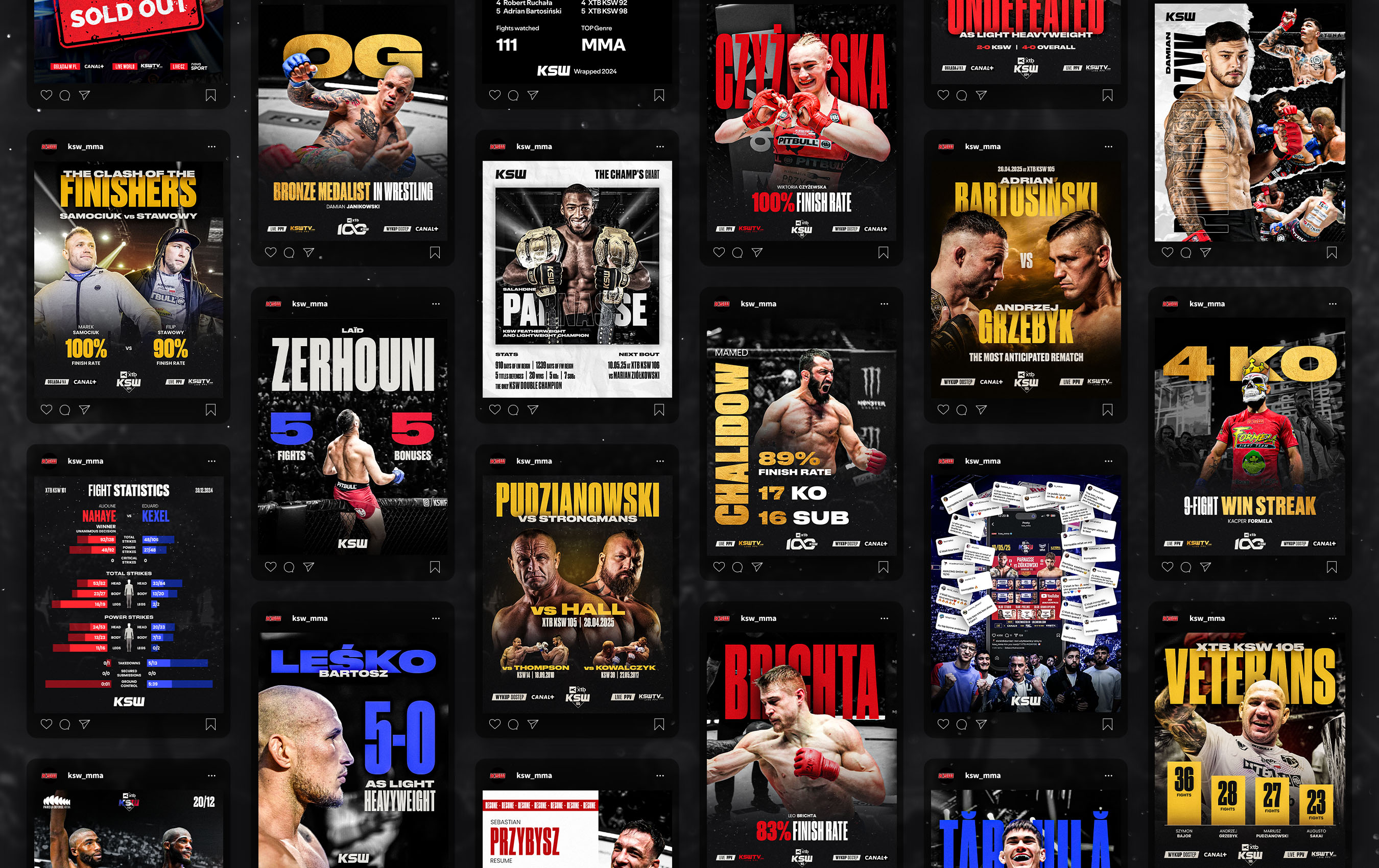 Obraz przedstawiający posty KSW