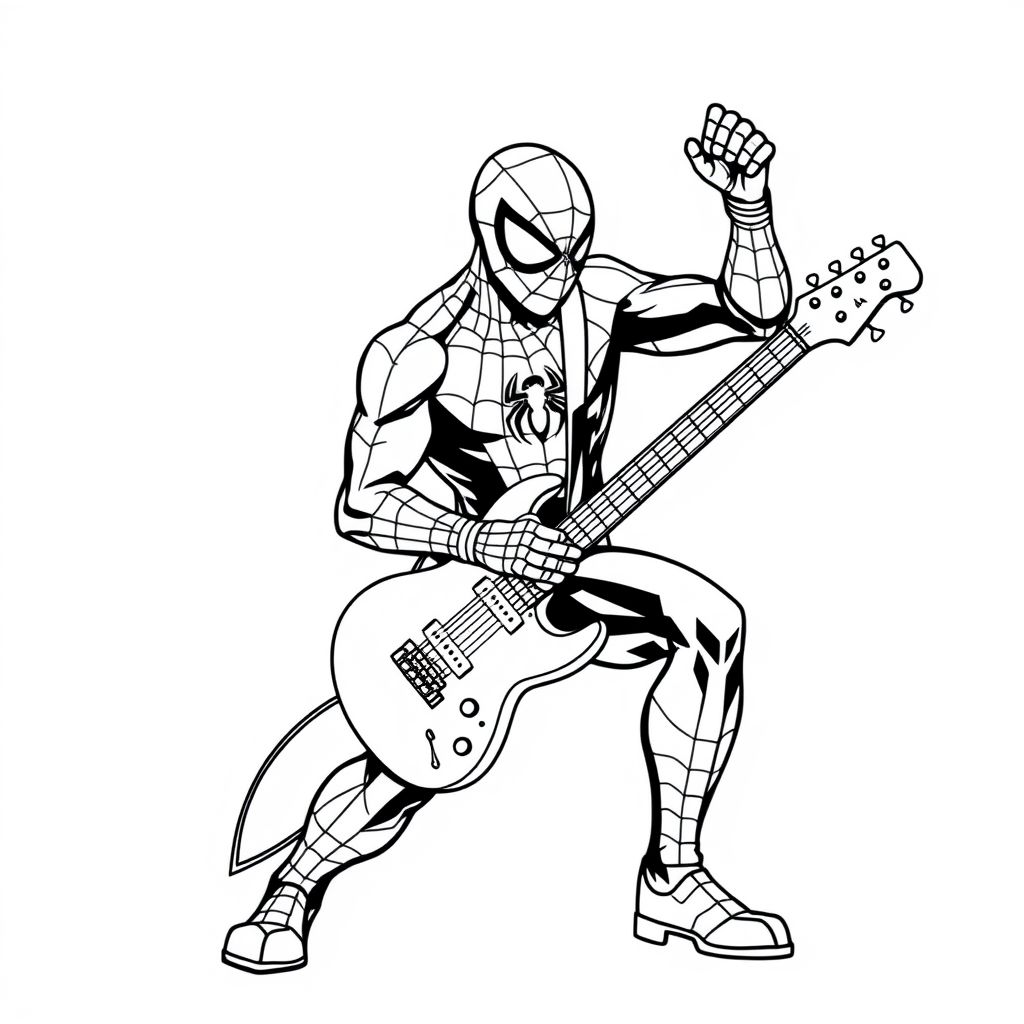 Spiderman coloring page #6