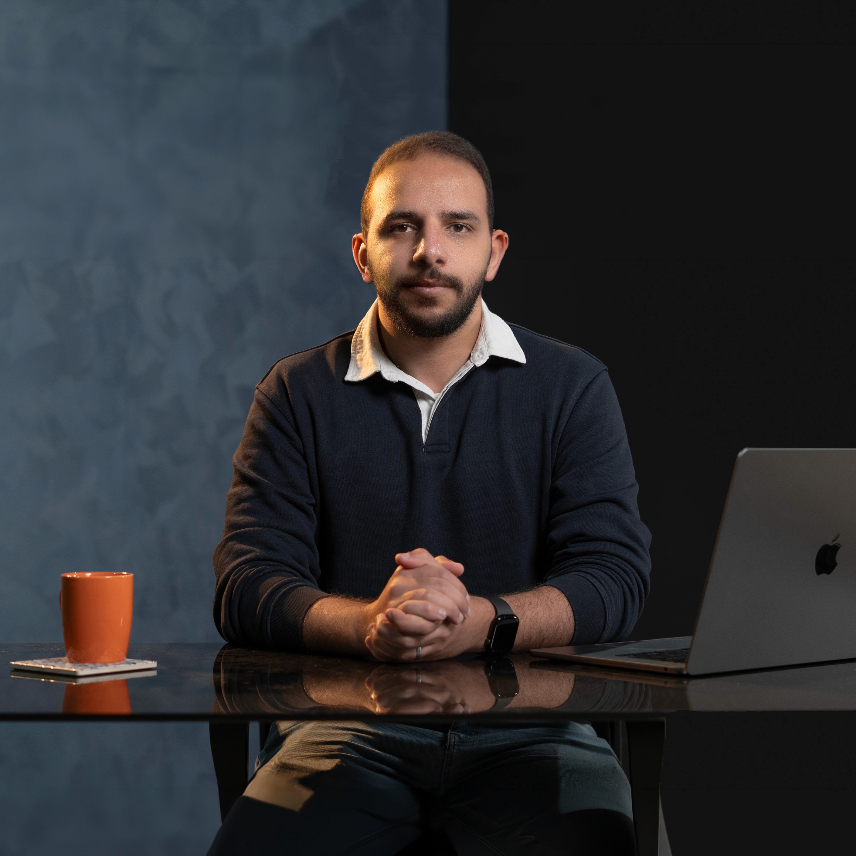 Portrait of portfolio creator – front view