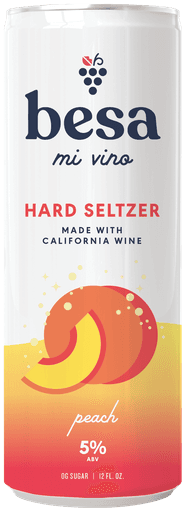 Besa Peach Hard Seltzer can mockup.