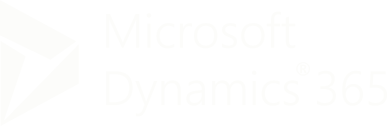 White Microsoft Dynamics 365 logo