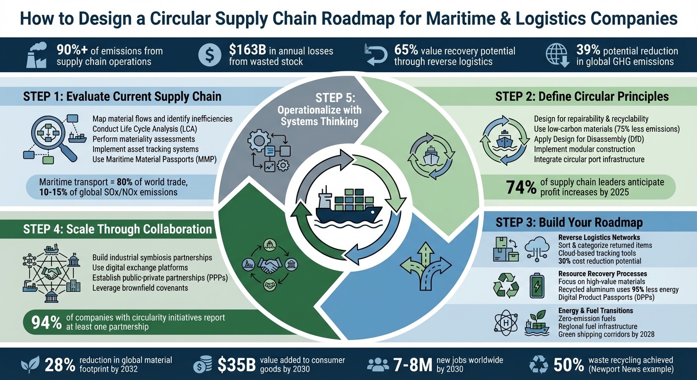 5-Step Circular Supply Chain Roadmap for Maritime and Logistics Companies