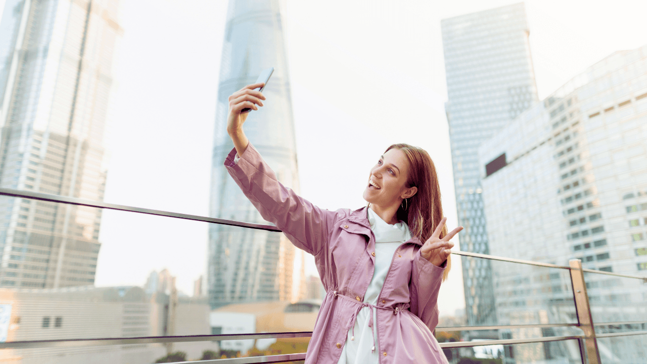 Instagram content creator engaging with followers.