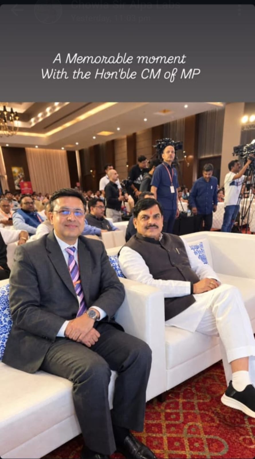 With Honorable CM of MP