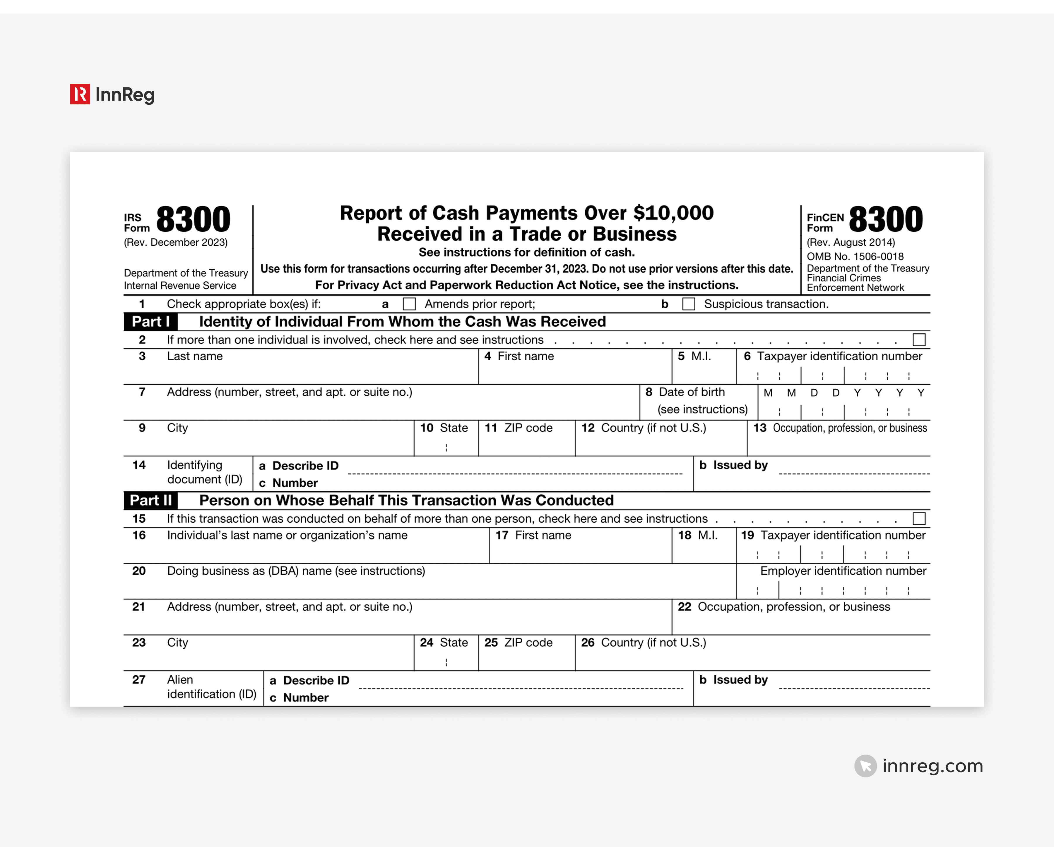 FinCEN Form 8300 - How to File
