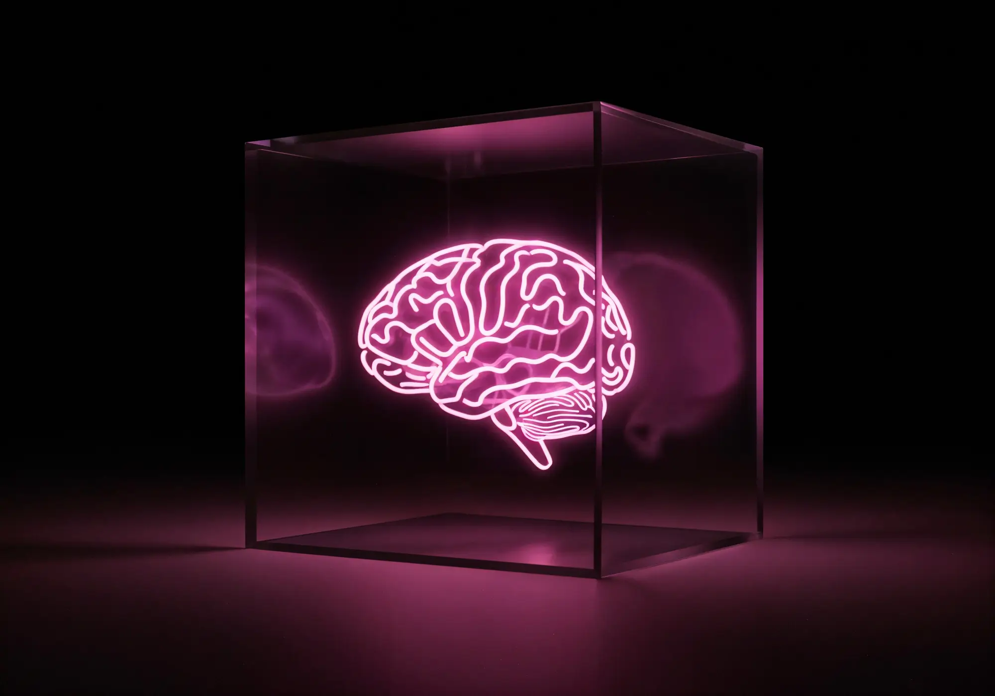 AI brain inside a glass signifying the importance of AI