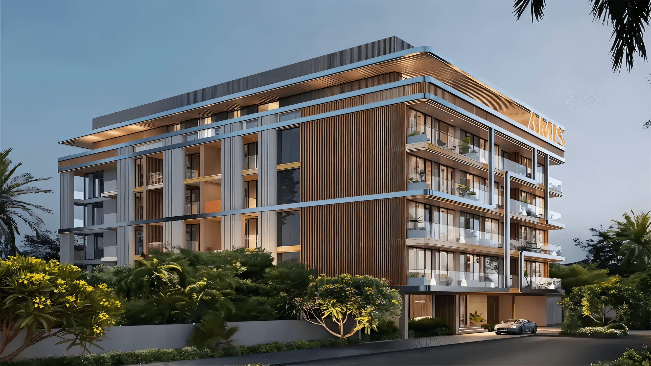 Beachfront apartments at The Tides in Dubai, highlighting sleek architecture and beautiful views of the marina.