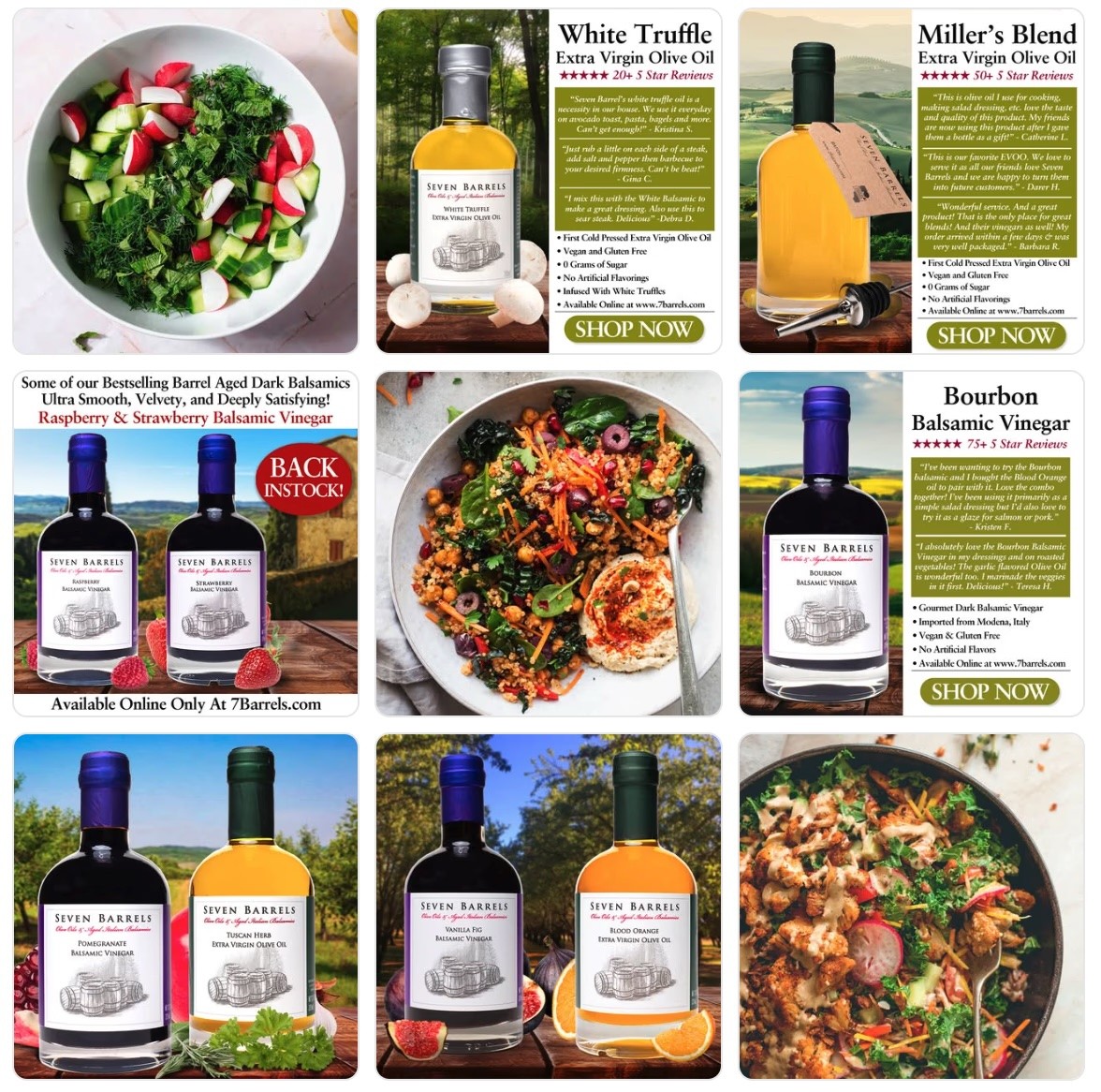 Seven Barrels Social Media Posts