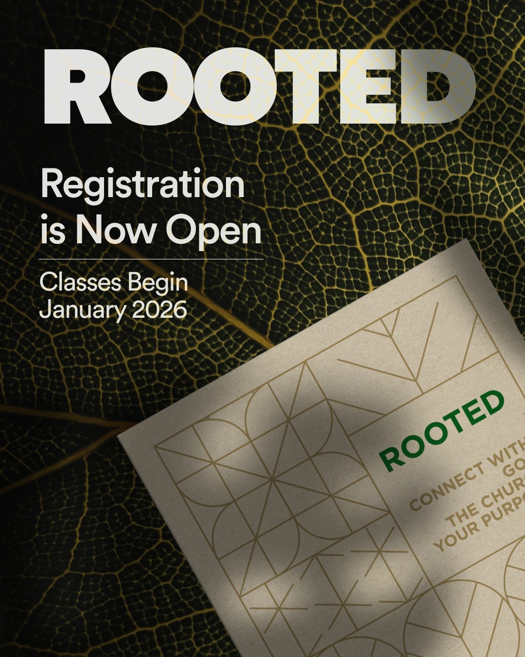 Event Card for January 2026 Rooted Discipleship Class