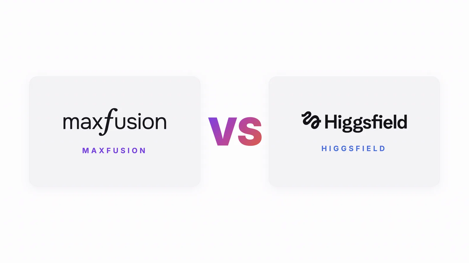 Maxfusion AI vs Higgsfield AI 2026: business plans and pricing compared