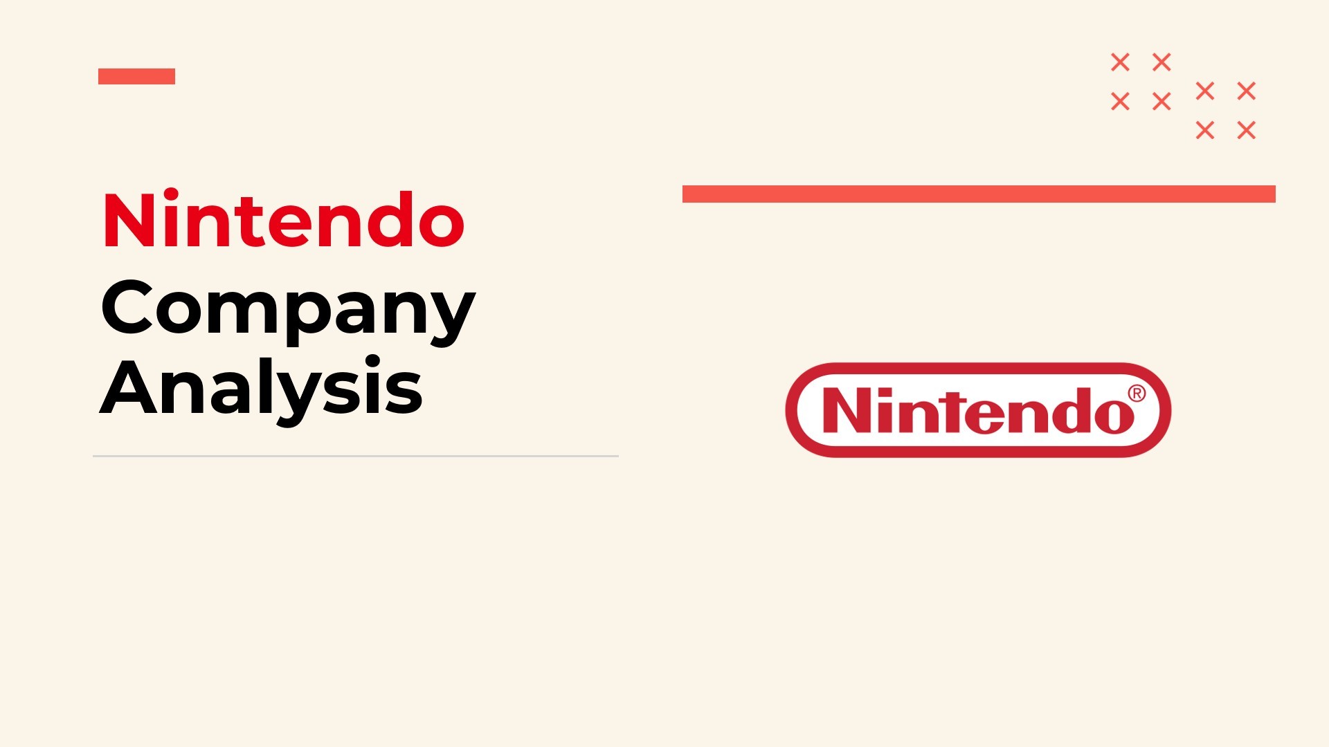 nintendo company analysis