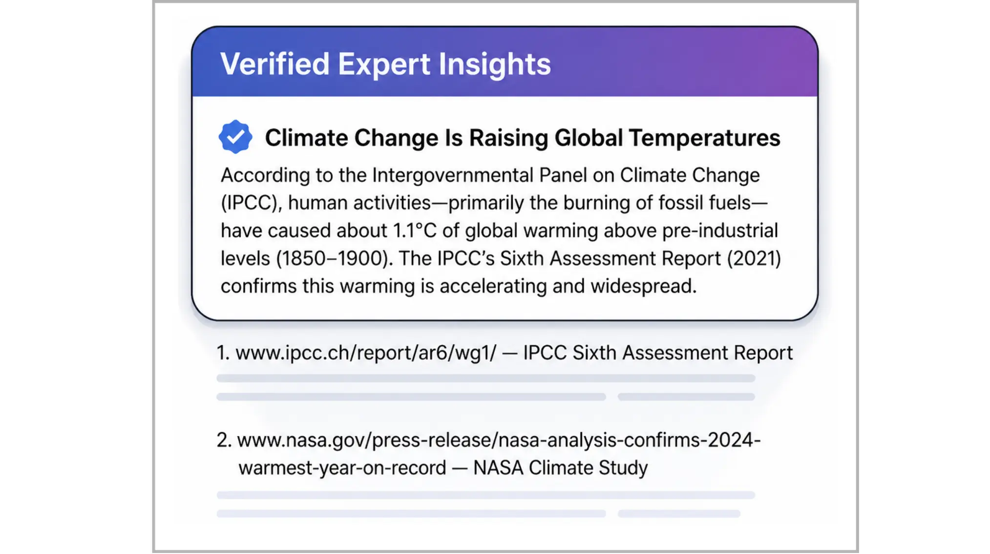 Verified expert insights panel demonstrating E-E-A-T credibility