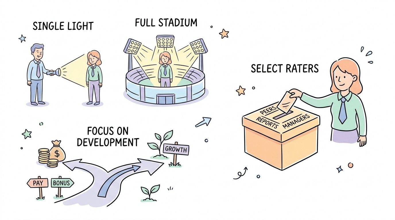 Implementing 360-Degree Reviews For A Full-Stadium View
