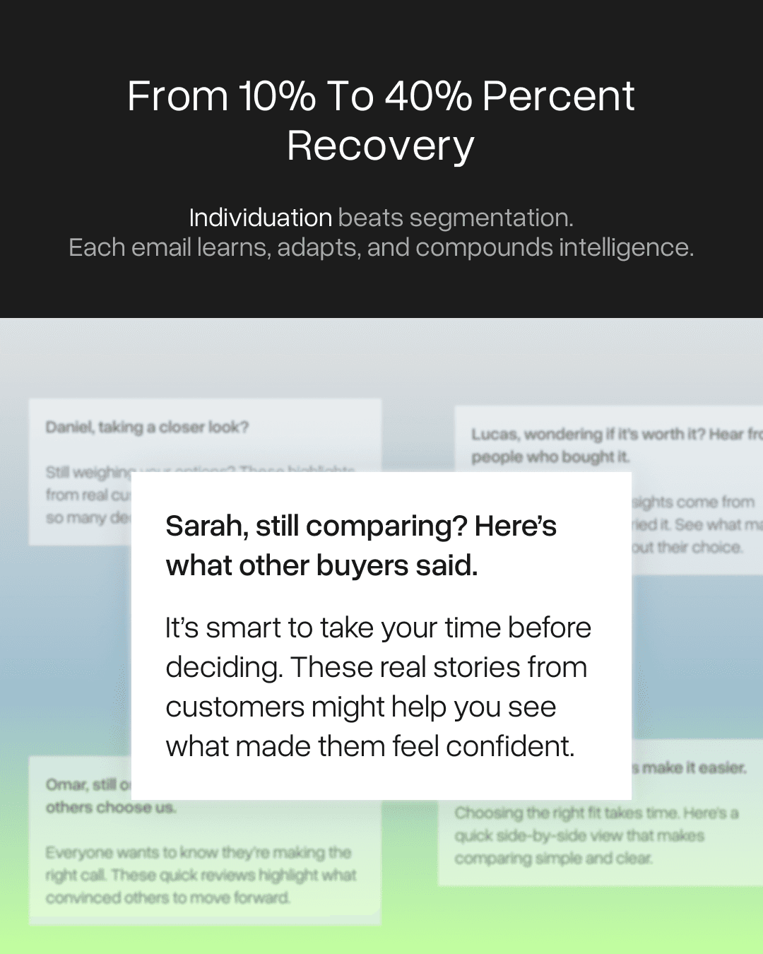 Social proof strategies for cart recovery campaigns