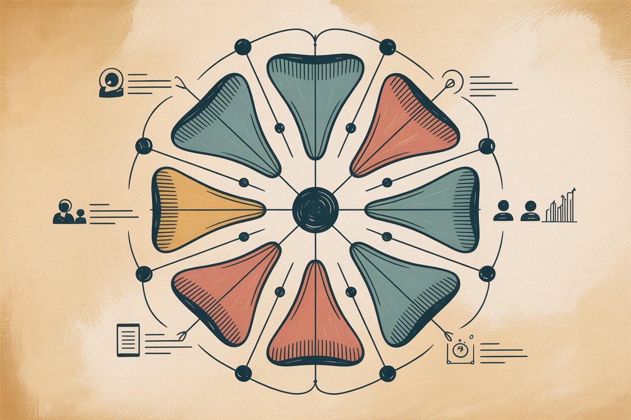 Ideal customer profile framework showing key components for defining target prospects