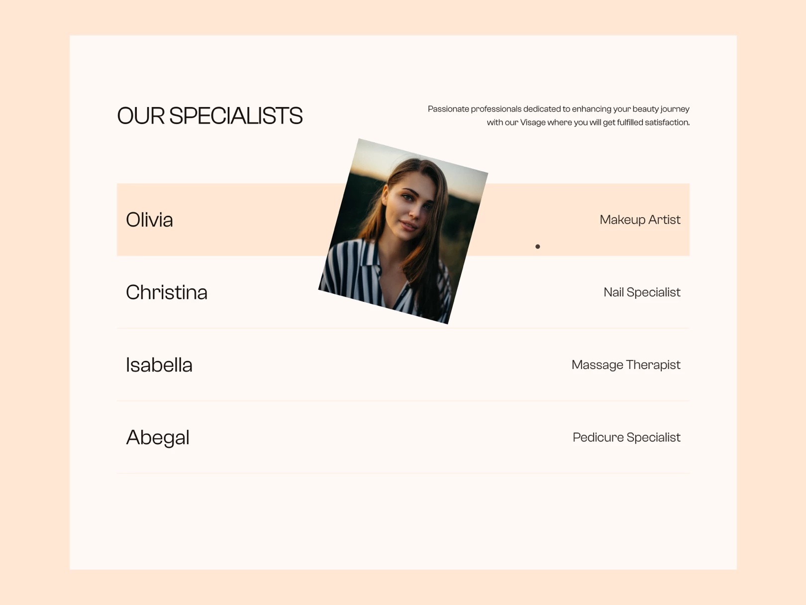 Visage - Beauty Framer Template