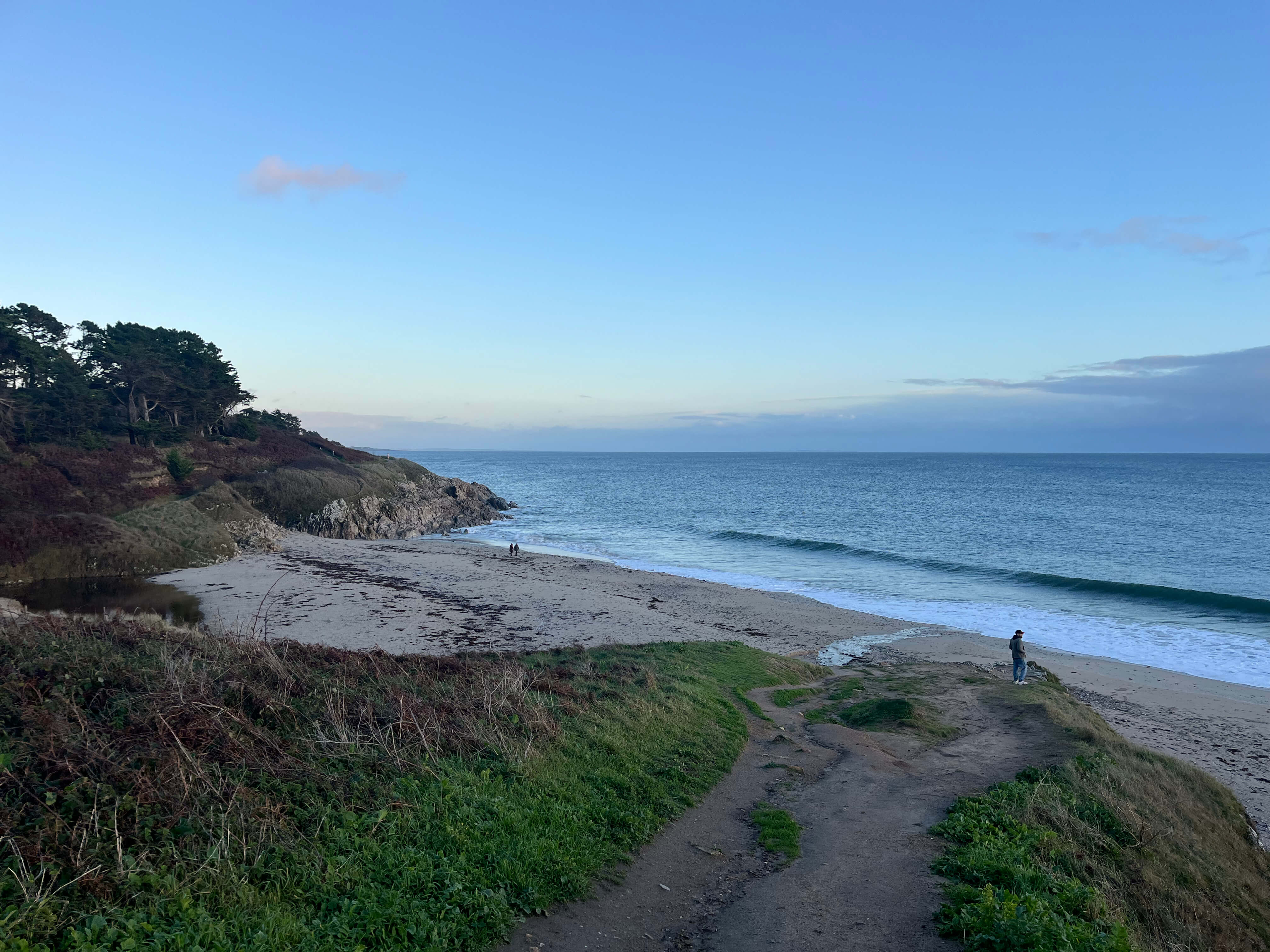 Seabass fly fishing action in Brittany France