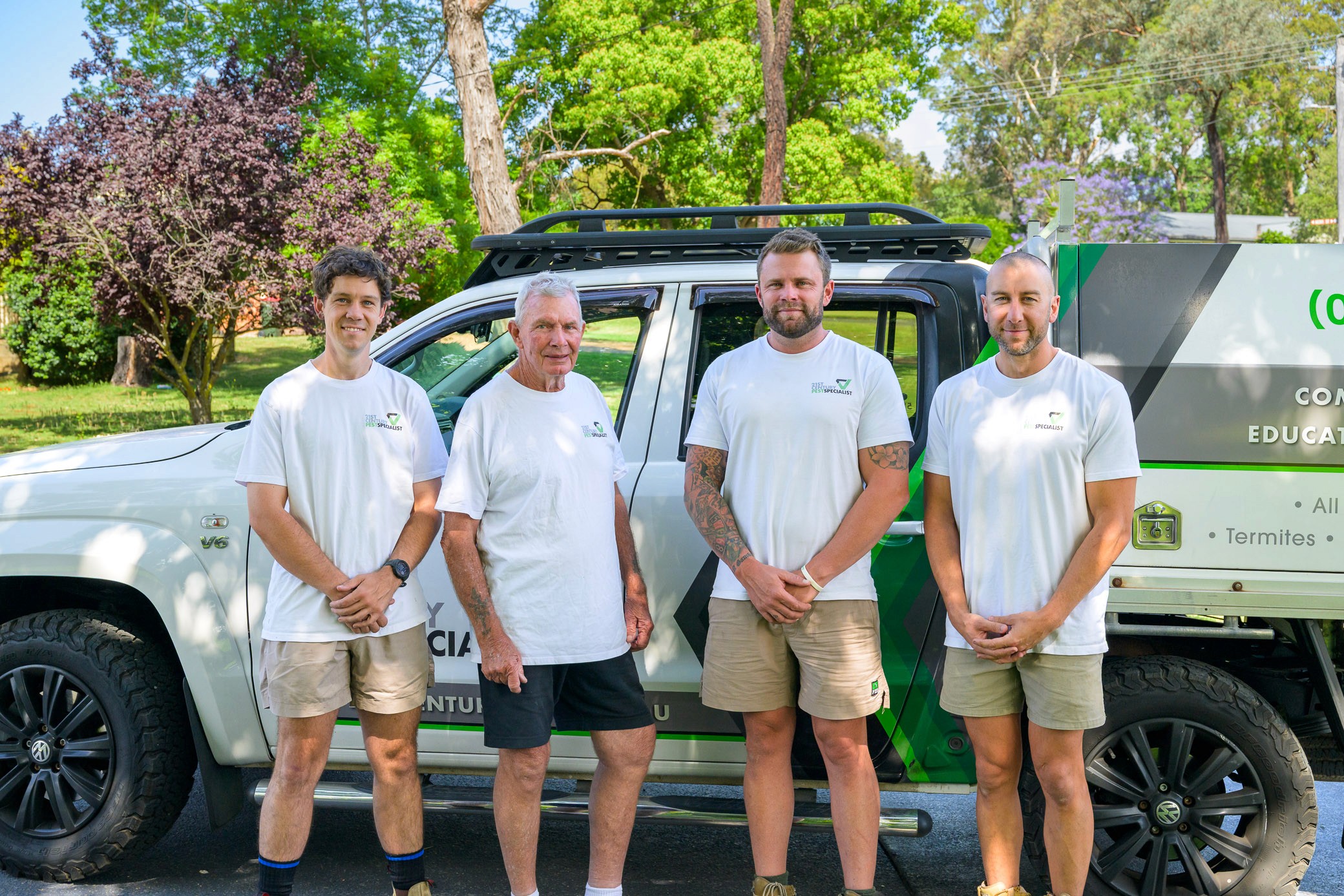 Team photo of 21st Century Pest Specialist with founder, Ron