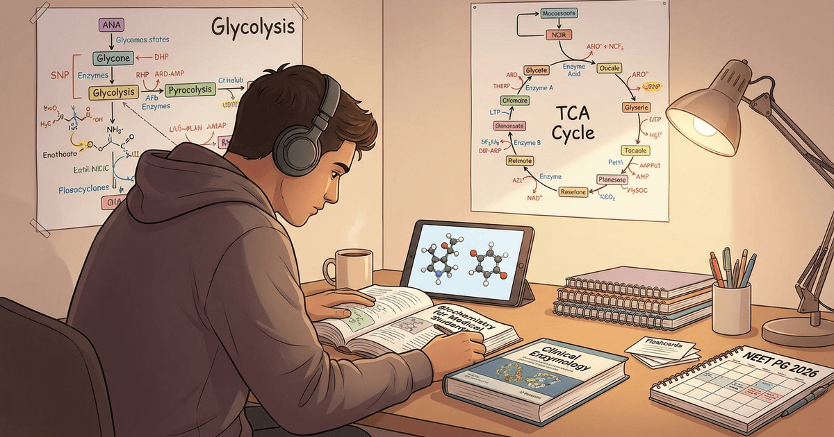 Cover: How to Study Biochemistry for NEET PG 2026: High-Yield Strategy Guide