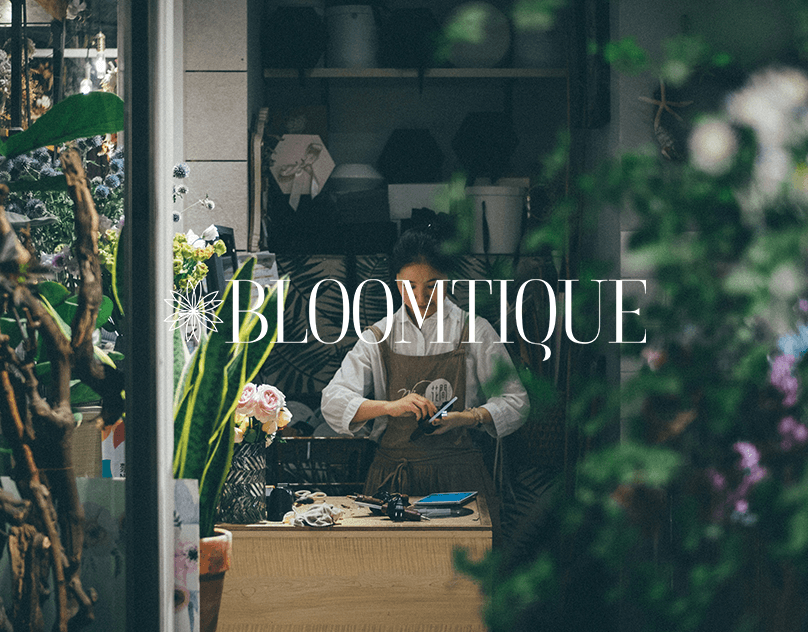 Bloomtique logo presentation