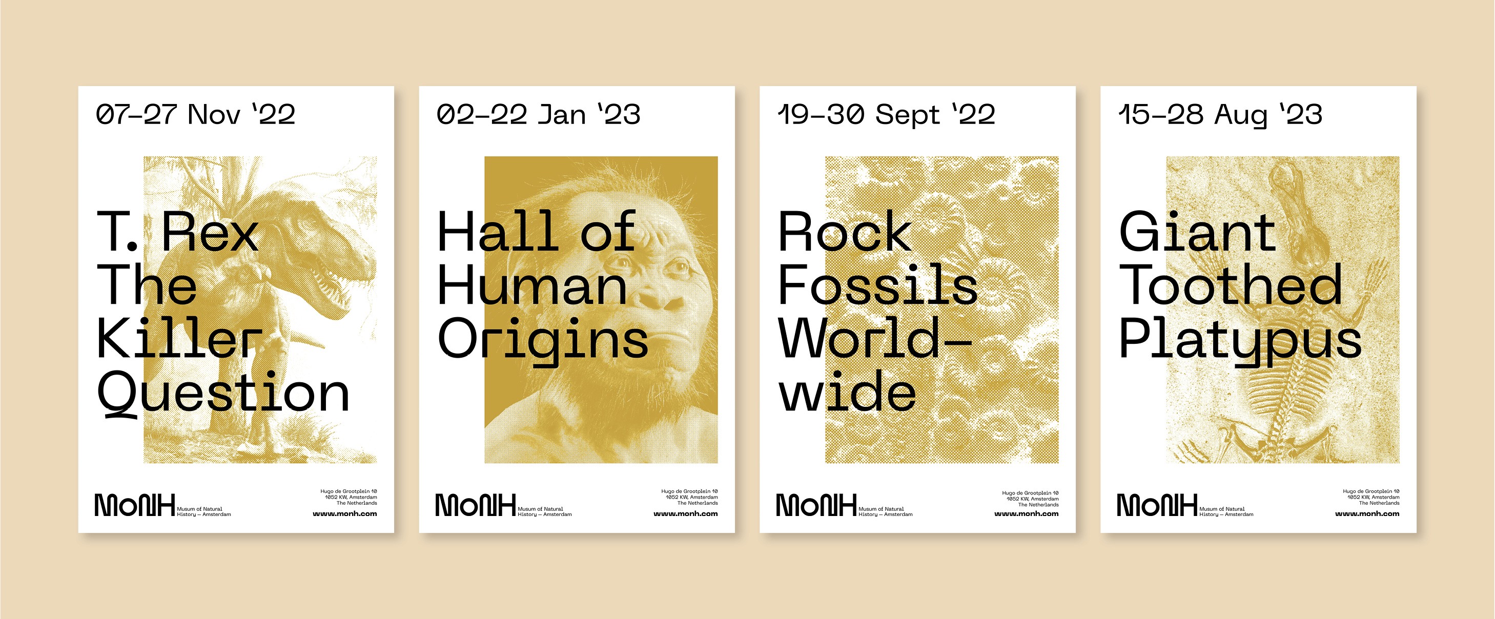 Poster design MoNH by Typefool