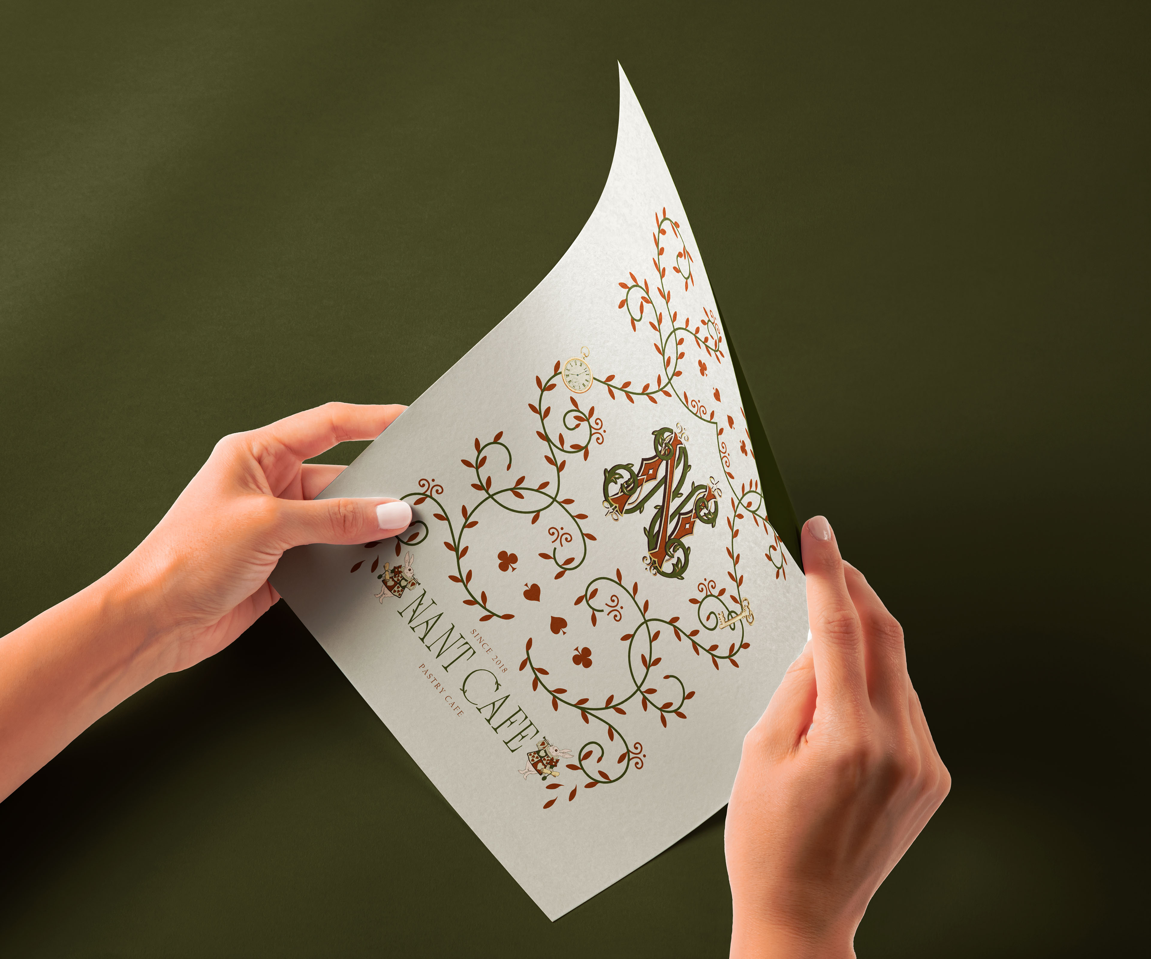 Close-up of a green crocheted tote bag with textured design, placed on a table