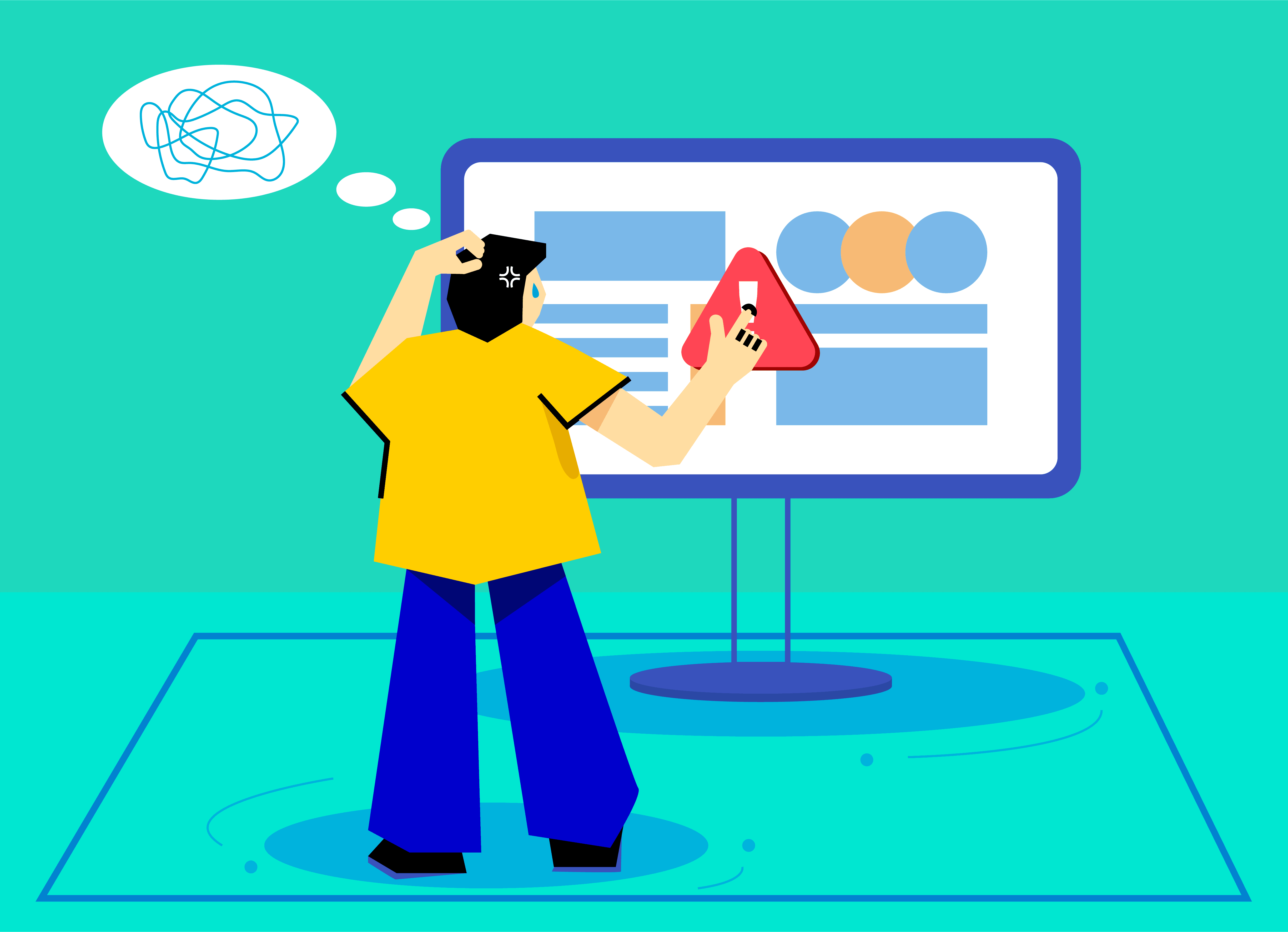 演讲者操作演示屏幕