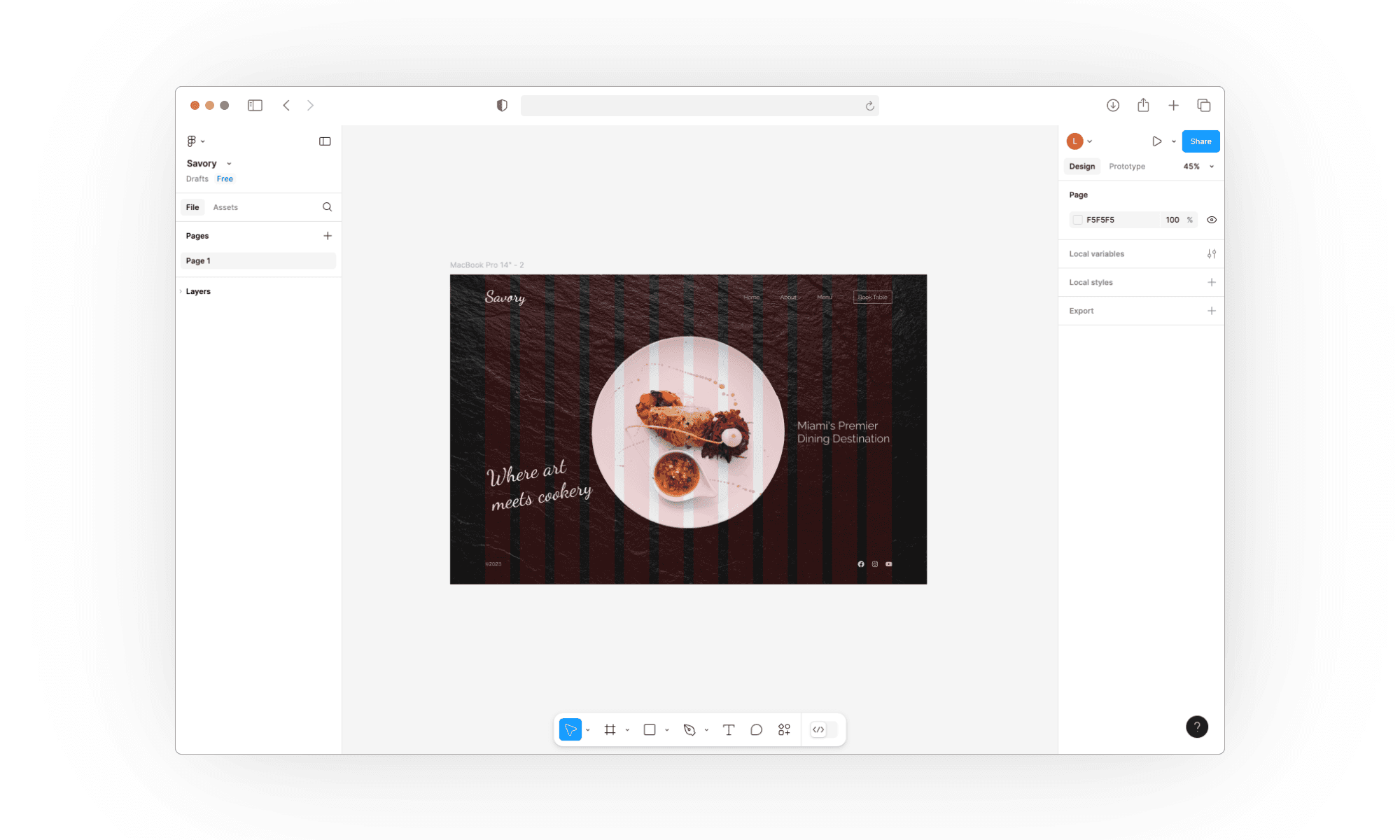 Figma's interface