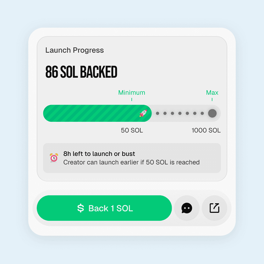 Track launch progress