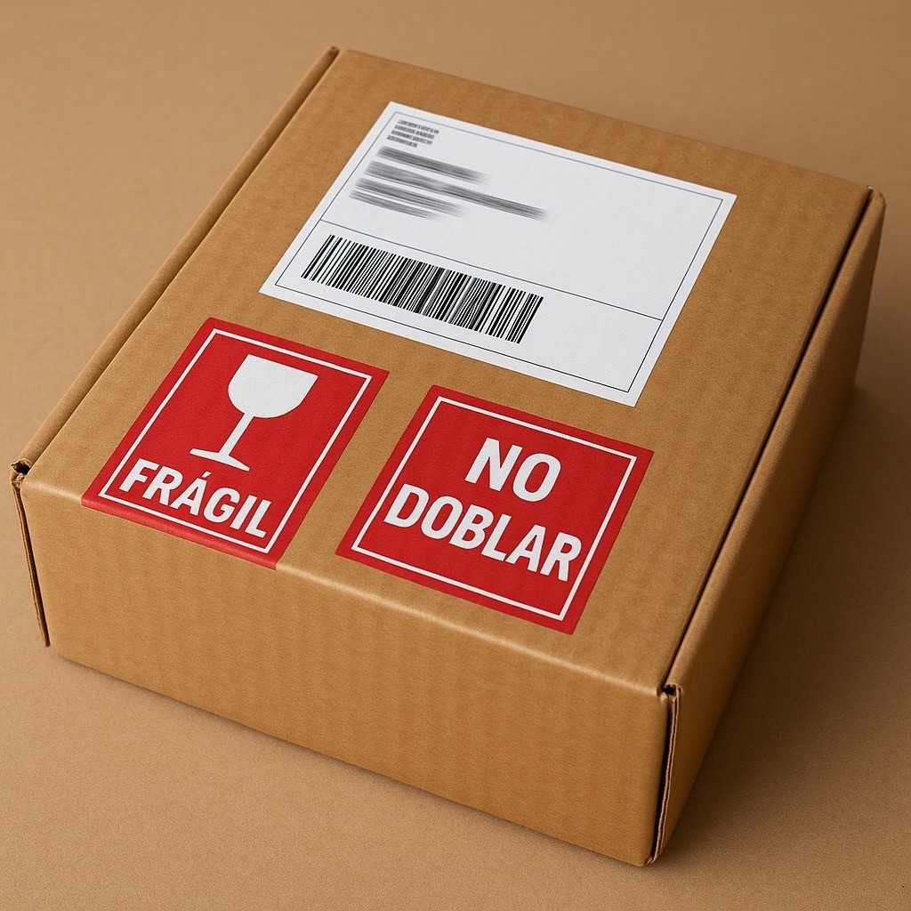 Caja cerrada con transductor, ya se puede entregar el transductor en la paquetería.