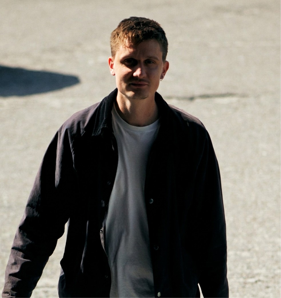 Portrait of portfolio creator – back view