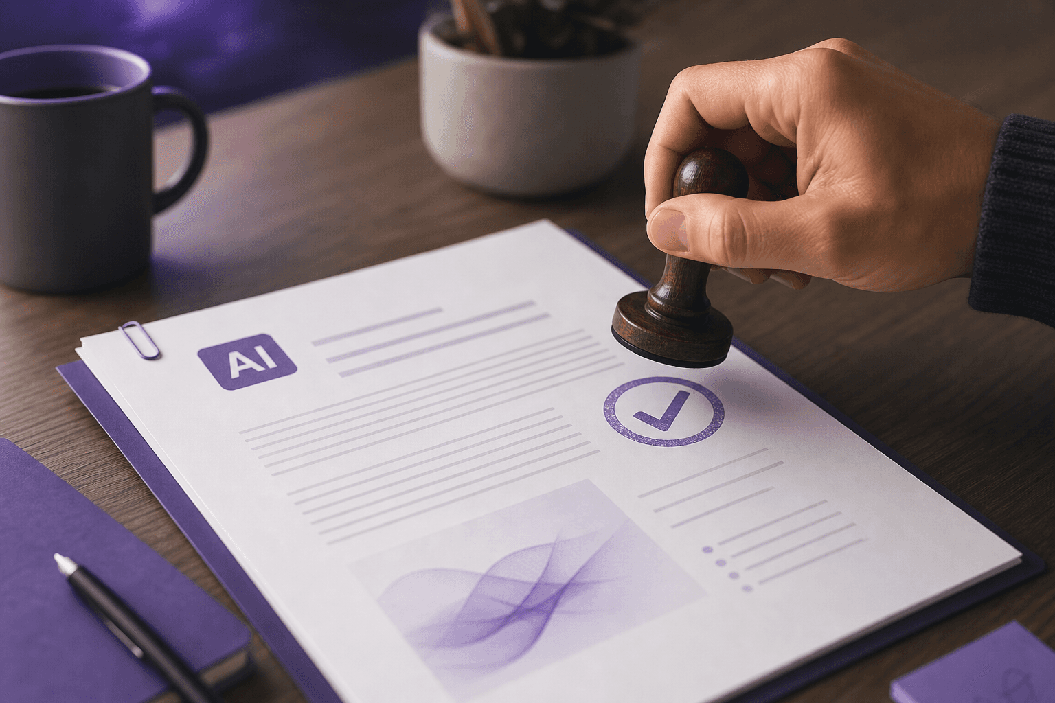 Human review ensuring accuracy of automated help content