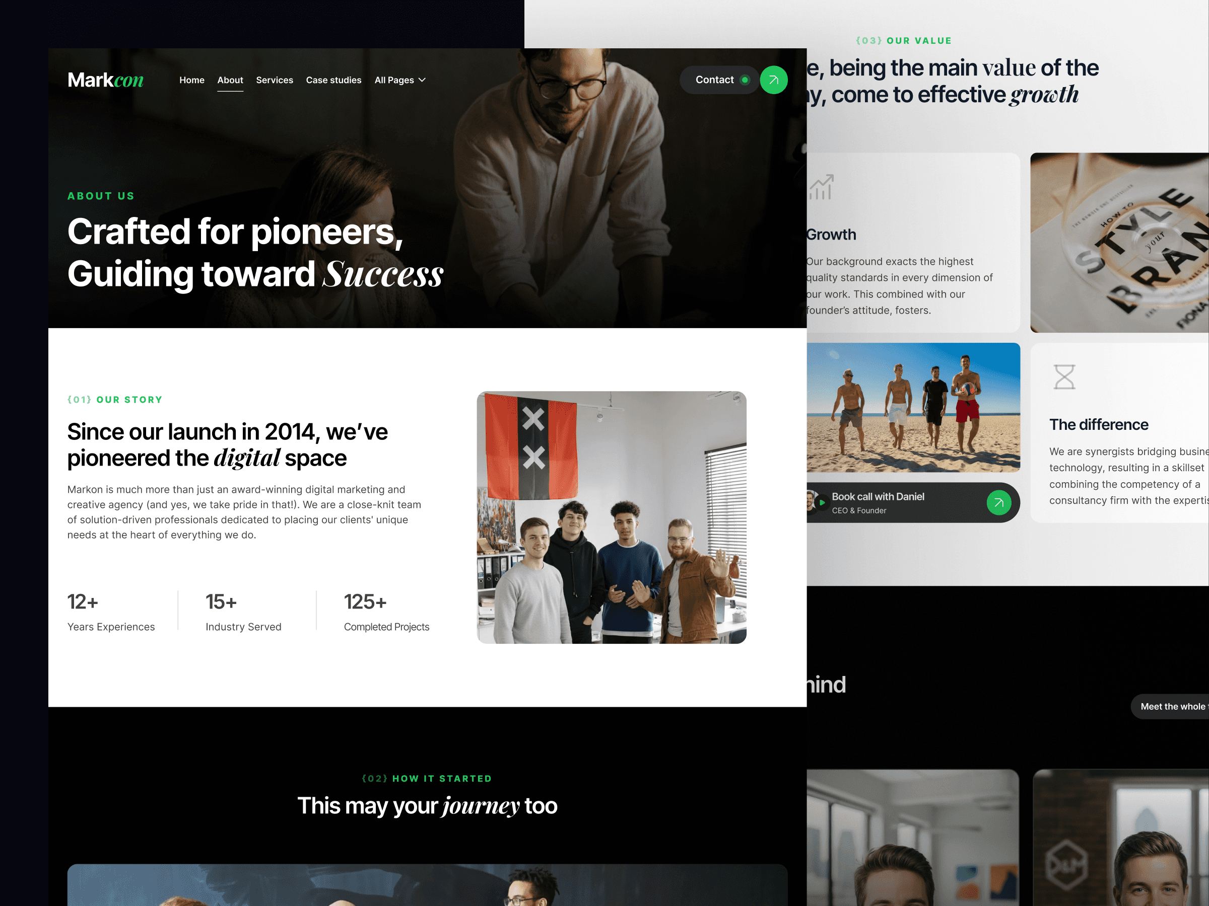 framer agency template