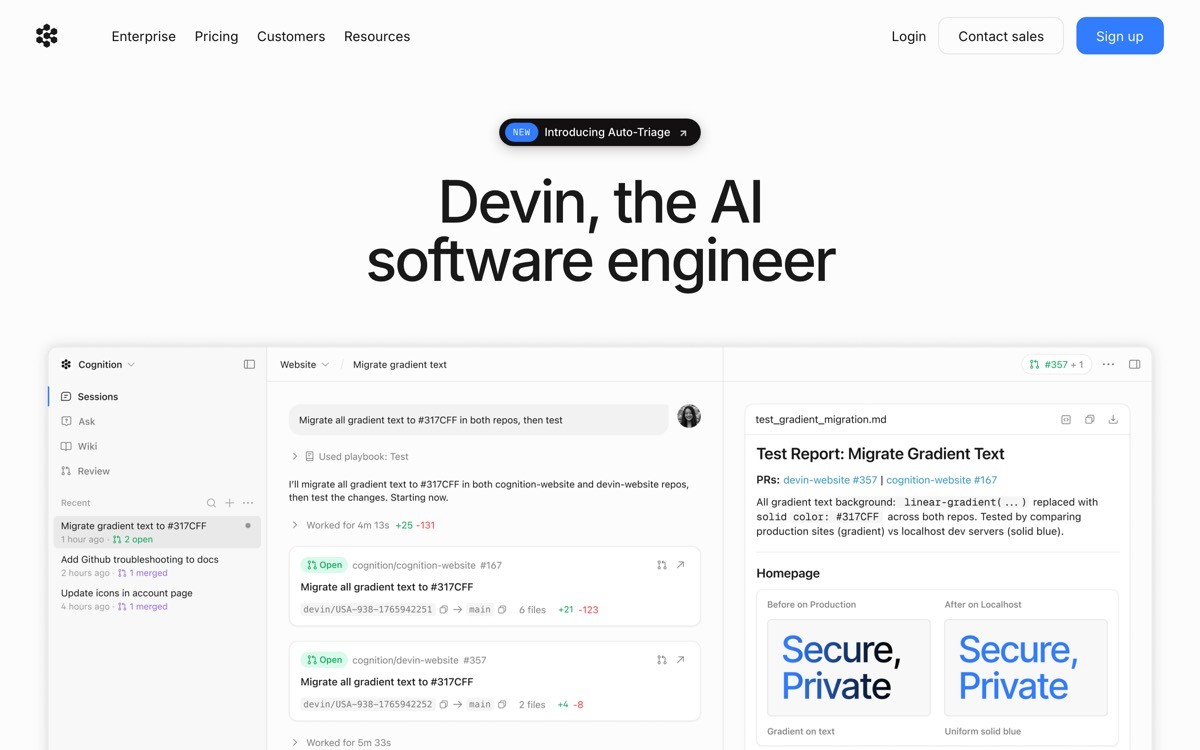 Best AI Coding Agent UX with Devin