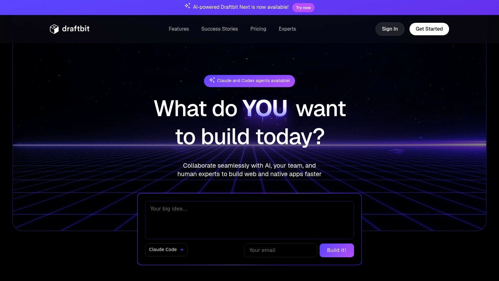 Draftbit visual app builder interface