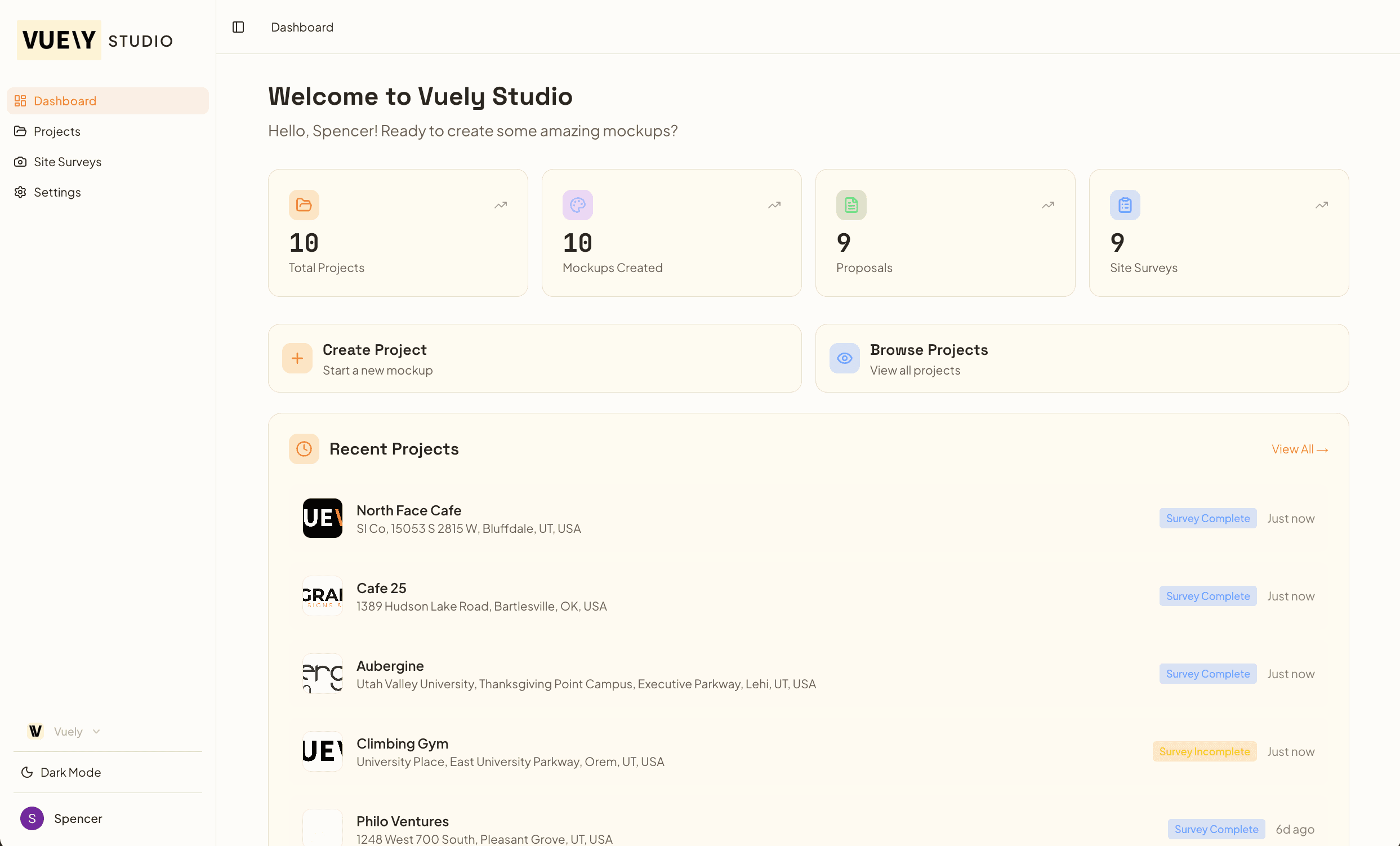An image of Dreelio's dashboard