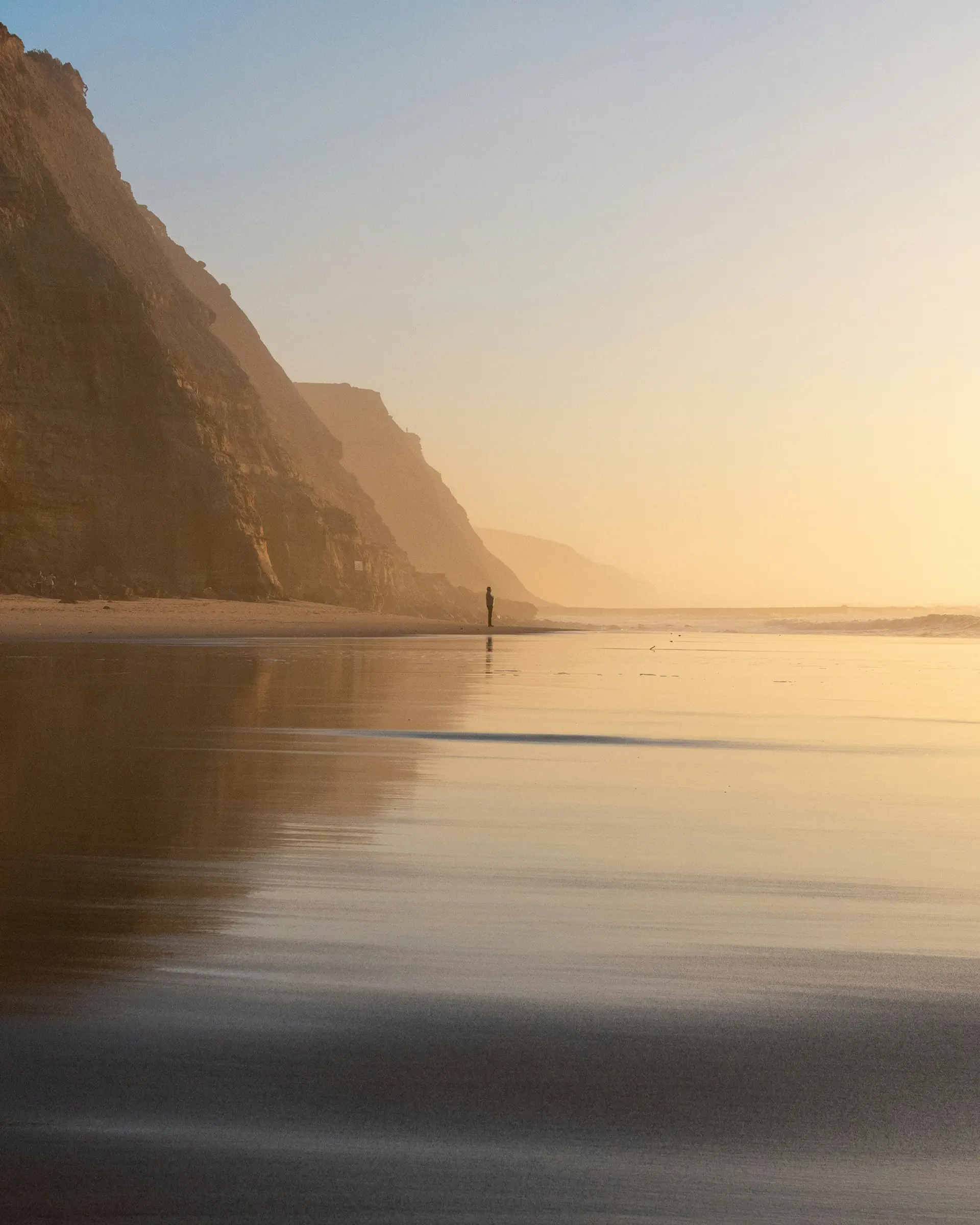 Figure on a beach