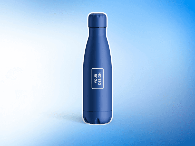 Blue Sleek Bottle