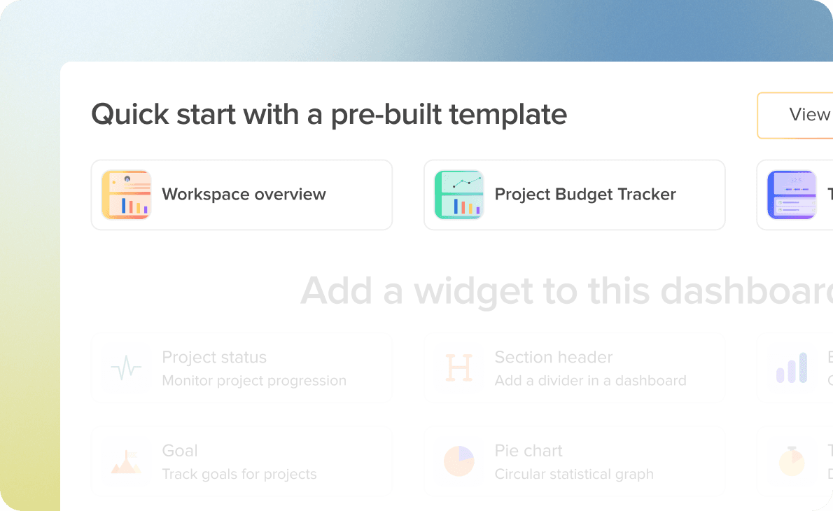 Plantillas de panel de control