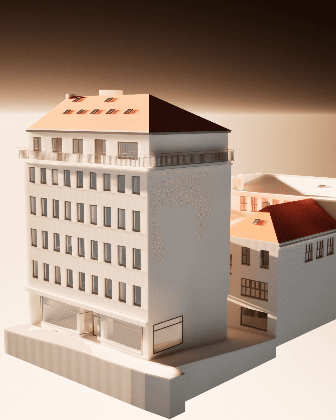 Außenperspektive des Archicadmodells