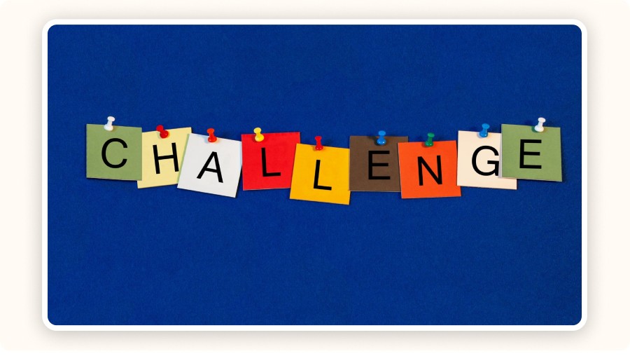 The word “CHALLENGE”