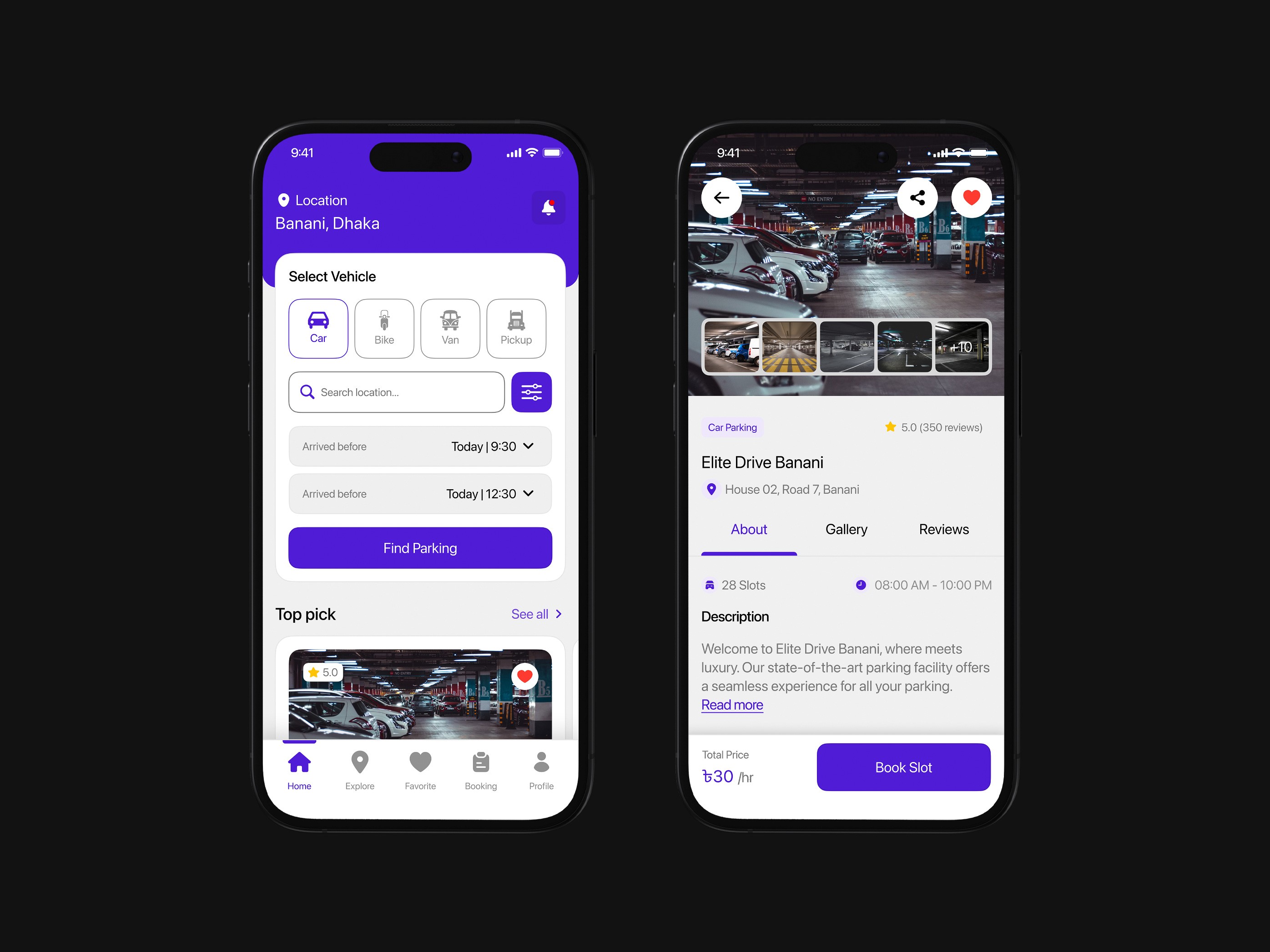 Park Easy – UX Design based in Bangladesh