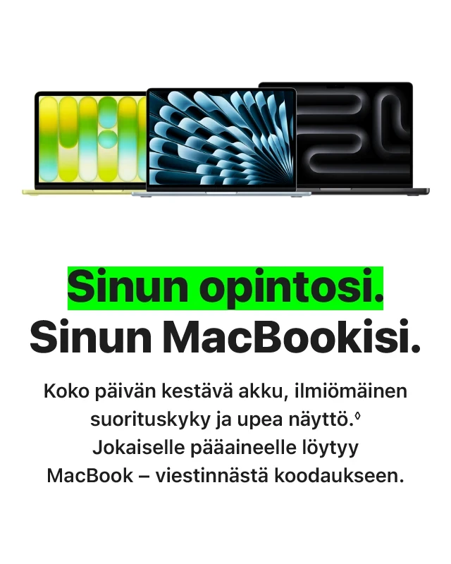Apple. Hukkasitko? Etsi ja löydä Find my -appilla.