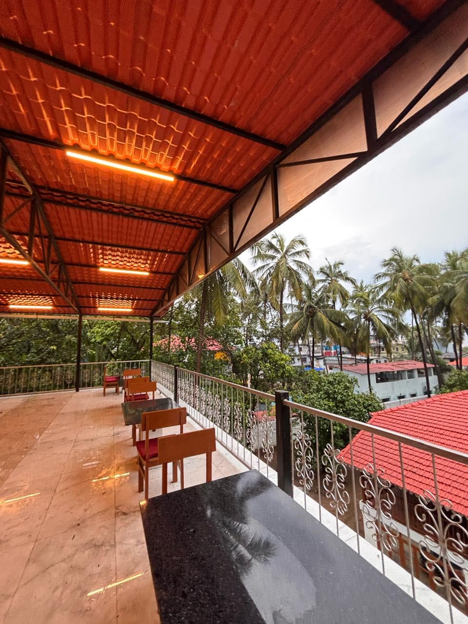 Seating arrangement at Wavelash Resort Gorai.