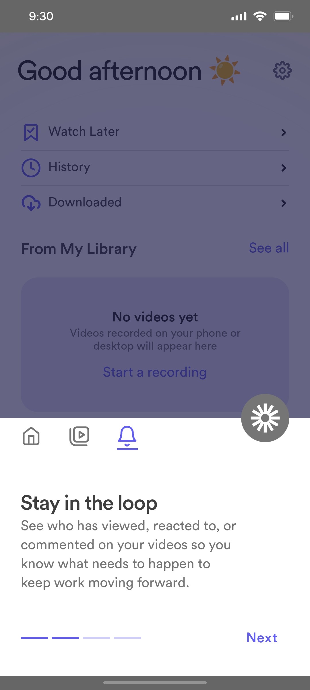 loom App Guide 3 screen
