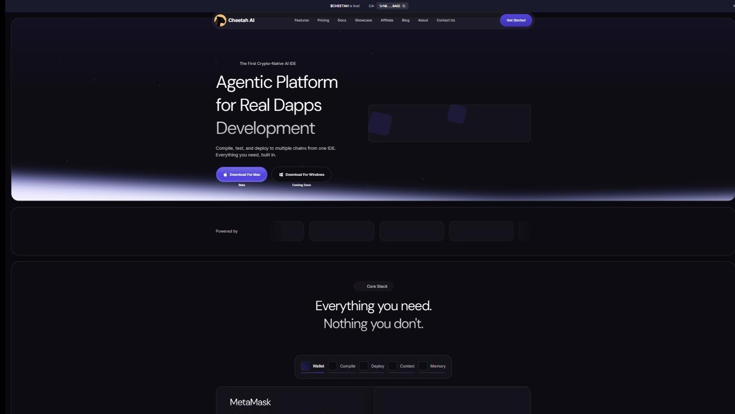 Cheetah AI website