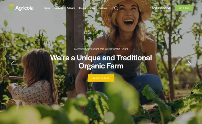 Farmers Farm Website Design