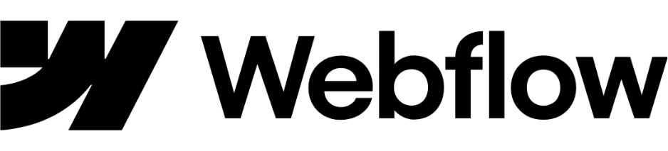 WebFlow Logo in schwarz mit transparentem Hintergrund